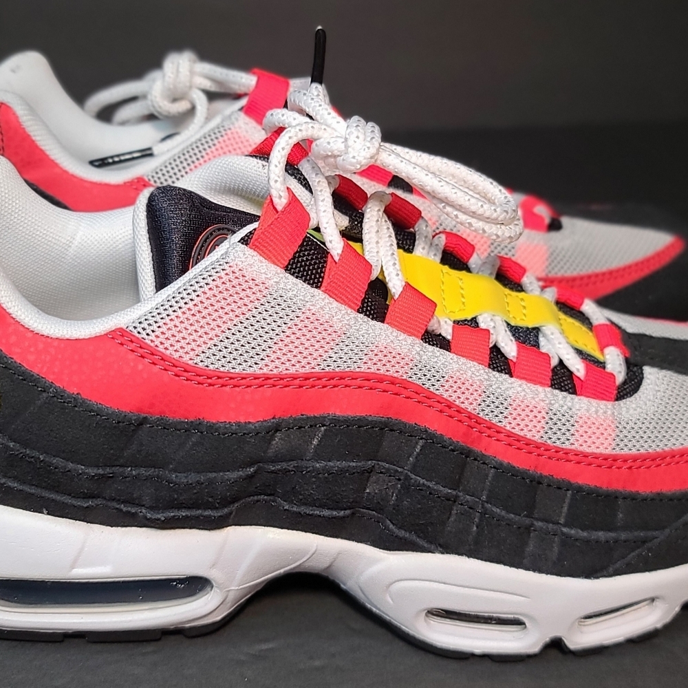 Nike Air Max 95 Essential Shoes White Black Yellow